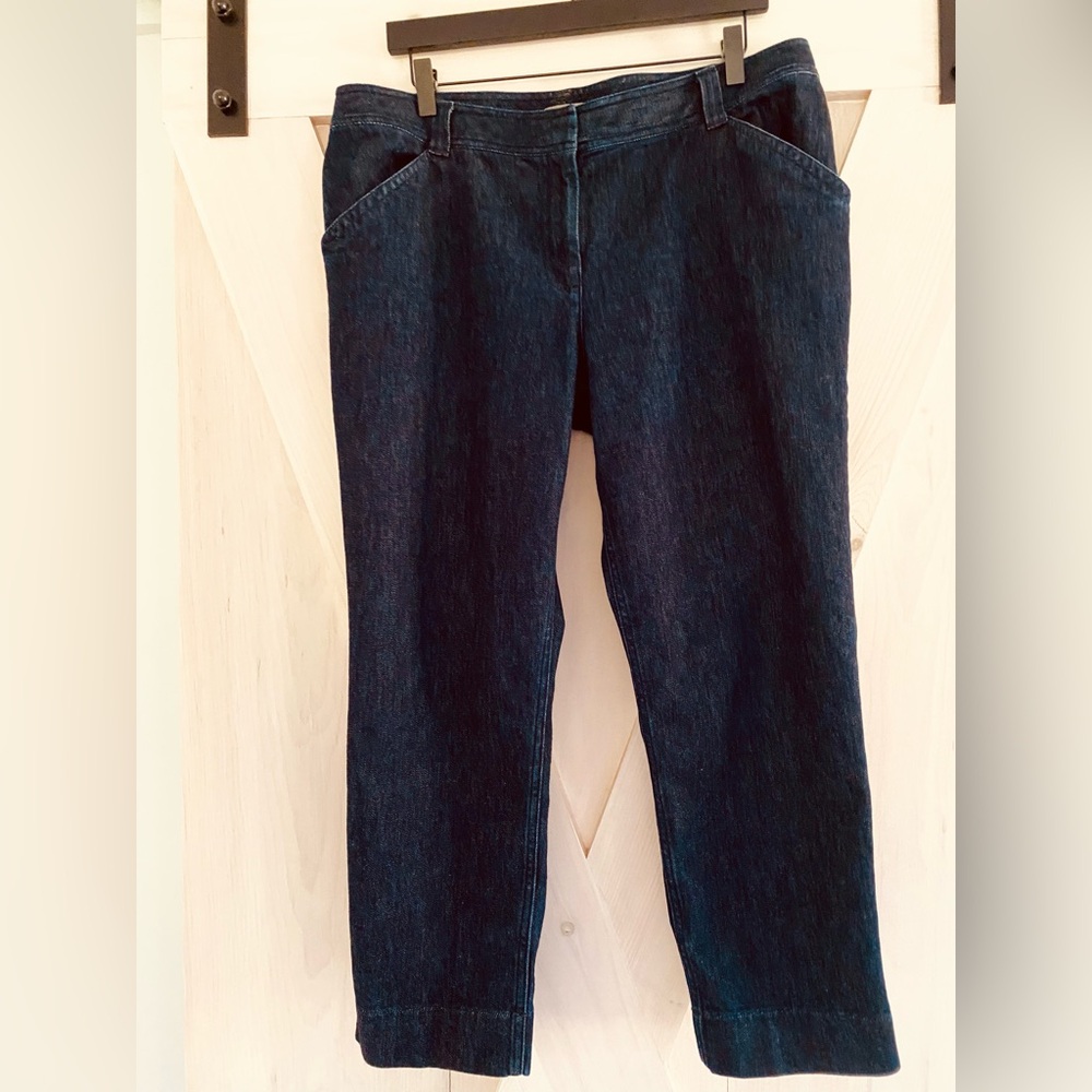 J. Jill Stretch Dark Wash Women's straight Jeans Size 16 Corpcore Casual